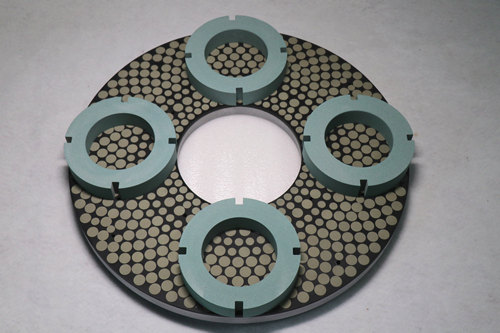 Vitrified diamond discs for ceramic components