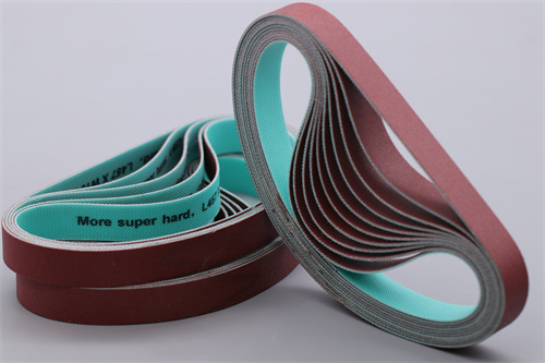 Resin diamond belts for roll finishing